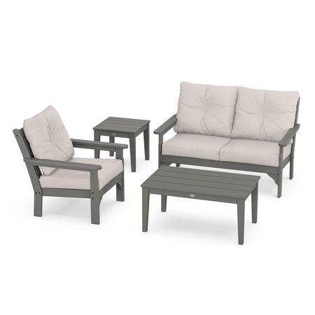 POLYWOOD Vineyard 4-Piece Deep Seating Set