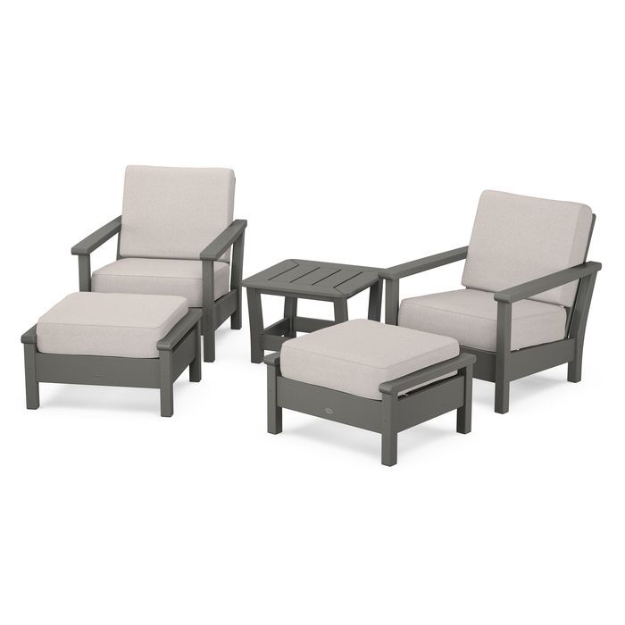 POLYWOOD Harbour 5-Piece Deep Seating Chair Set