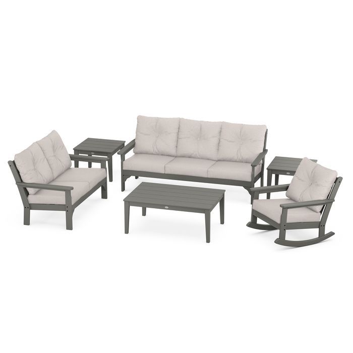 POLYWOOD Vineyard 6-Piece Deep Seating Set