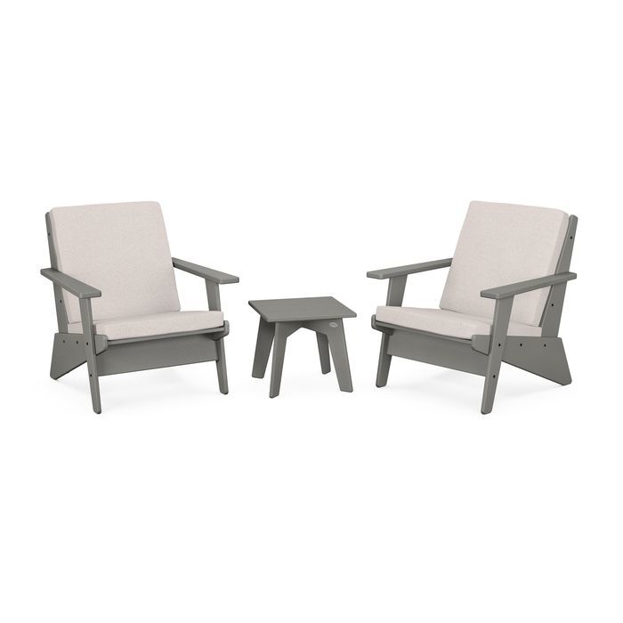 POLYWOOD Riviera Modern Lounge 3-Piece Set