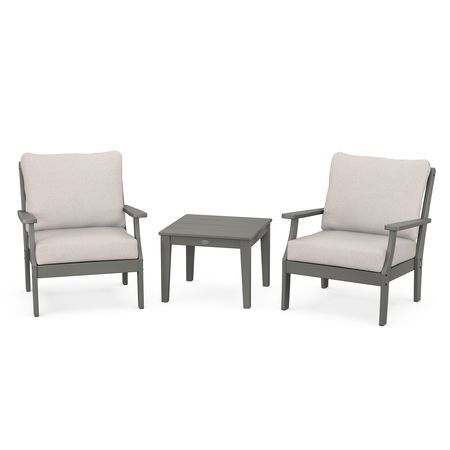 POLYWOOD Braxton 3-Piece Deep Seating Set