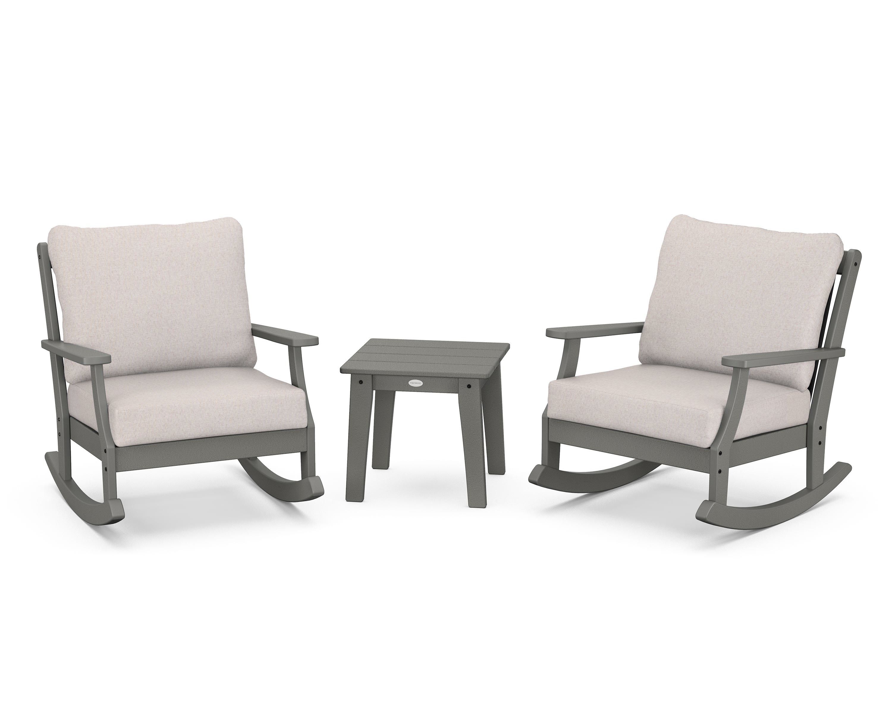 3 piece discount outdoor rocker set