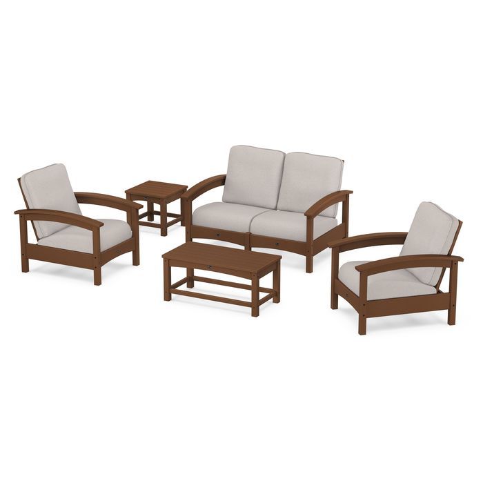 Trex Outdoor Furniture Rockport Club 6 Piece Deep Seating Conversation Set