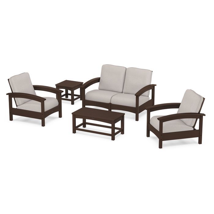 Trex Outdoor Furniture Rockport Club 6 Piece Deep Seating Conversation Set
