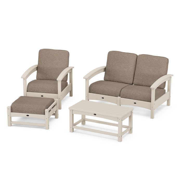 Trex Outdoor Furniture Rockport 4-Piece Deep Seating Conversation Group