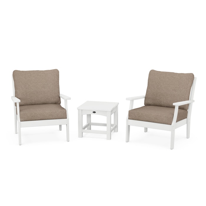 Trex Outdoor Furniture Yacht Club 3-Piece Deep Seating Set
