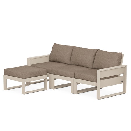 Trex Outdoor Furniture Eastport 4-Piece Sectional with Ottoman
