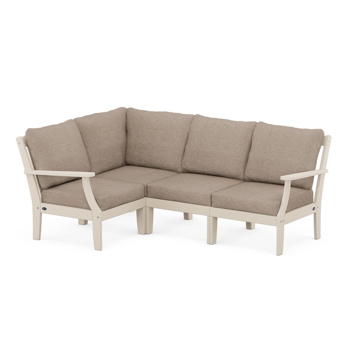 POLYWOOD Yacht Club Modular 4-Piece Deep Seating Set