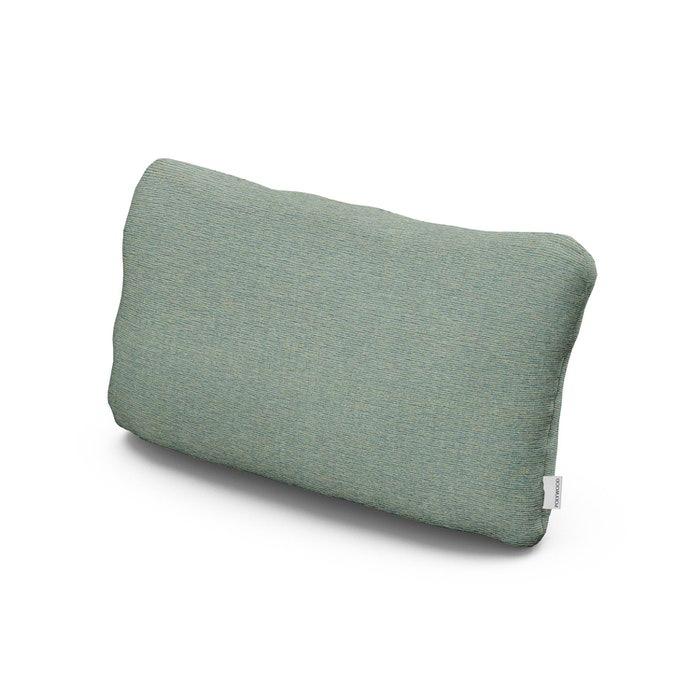 Outdoor Lumbar Pillow in Deckhand Lagoon