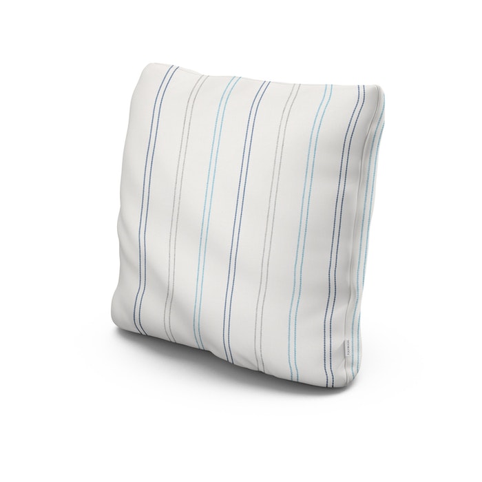 20" Outdoor Throw Pillow in Marine High Tide