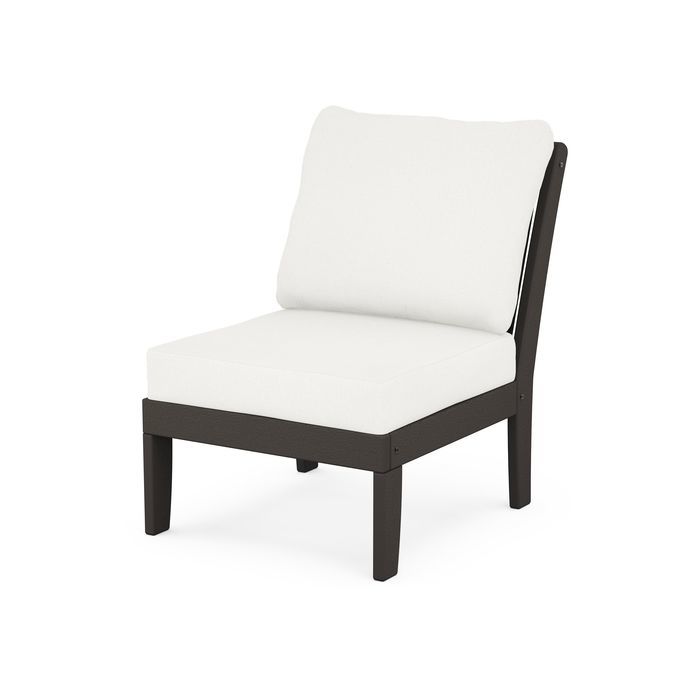 POLYWOOD Braxton Modular Armless Chair in Vintage Finish