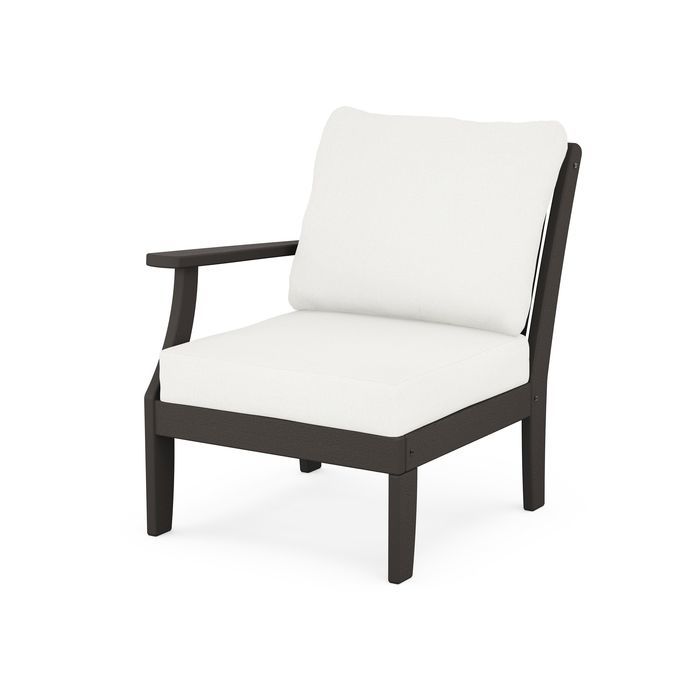 POLYWOOD Braxton Modular Left Arm Chair in Vintage Finish