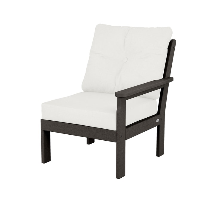POLYWOOD Vineyard Modular Right Arm Chair in Vintage Finish