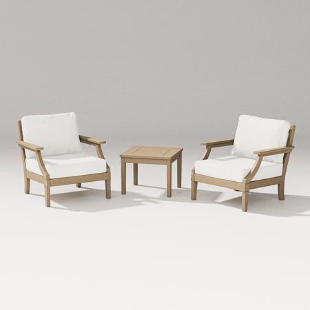 Estate 3-Piece Lounge Chair Set in Vintage Sahara / Natural Linen
