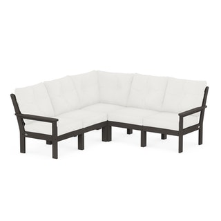 POLYWOOD Vineyard 5-Piece Sectional in Vintage Finish