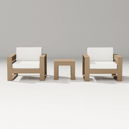 POLYWOOD Latitude 3-Piece Lounge Chair Set