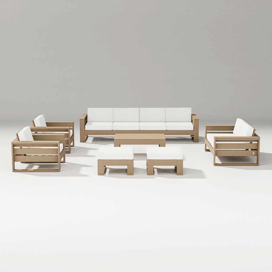 POLYWOOD Latitude 8-Piece Lounge Sofa Set