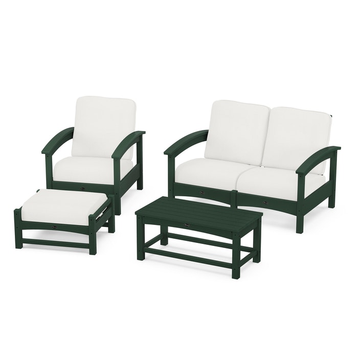 Trex Outdoor Furniture Rockport 4-Piece Deep Seating Conversation Group