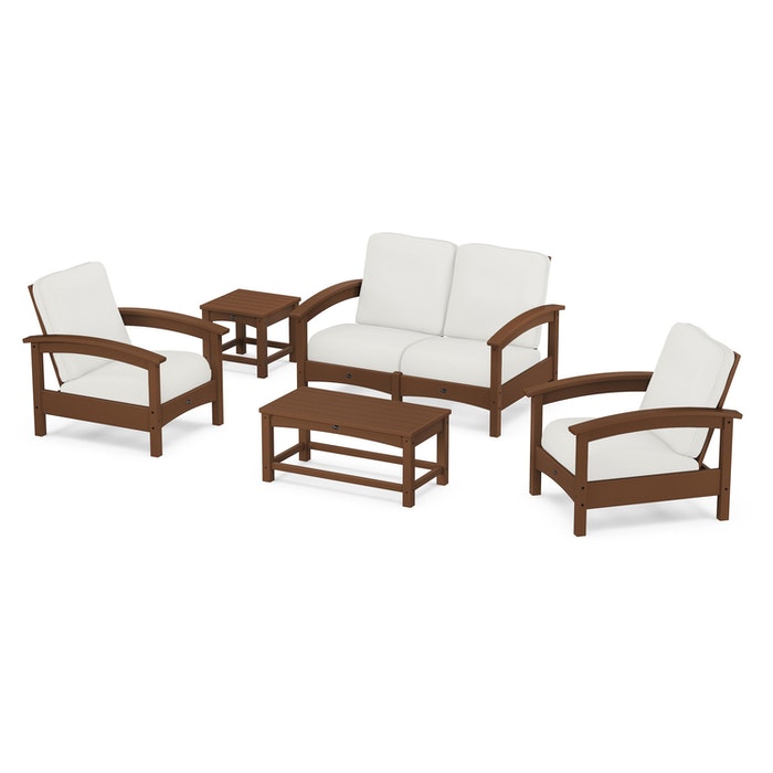 Trex Outdoor Furniture Rockport Club 6 Piece Deep Seating Conversation Set