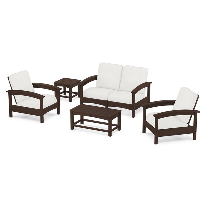 Trex Outdoor Furniture Rockport Club 6 Piece Deep Seating Conversation Set
