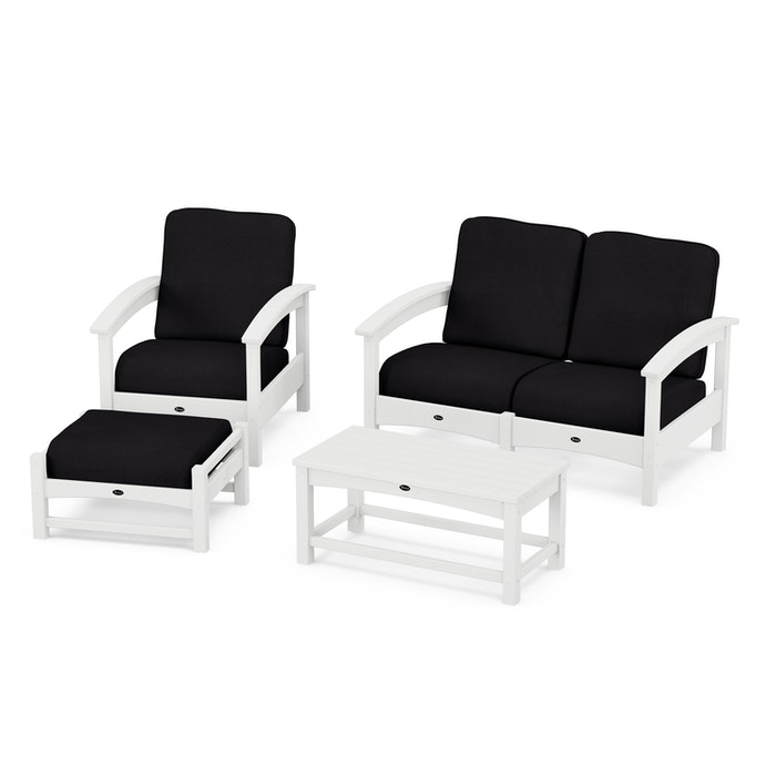 Trex Outdoor Furniture Rockport 4-Piece Deep Seating Conversation Group