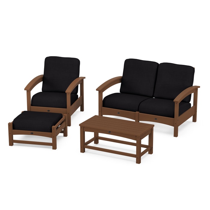 Trex Outdoor Furniture Rockport 4-Piece Deep Seating Conversation Group