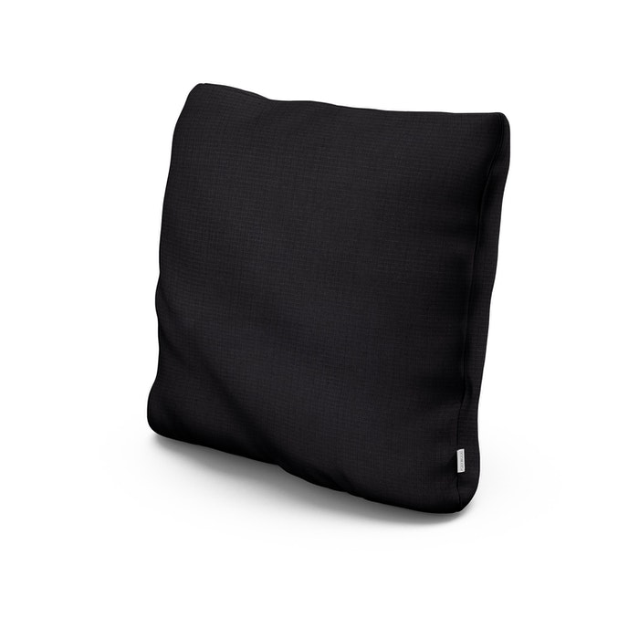 22" Outdoor Throw Pillow in Midnight Linen