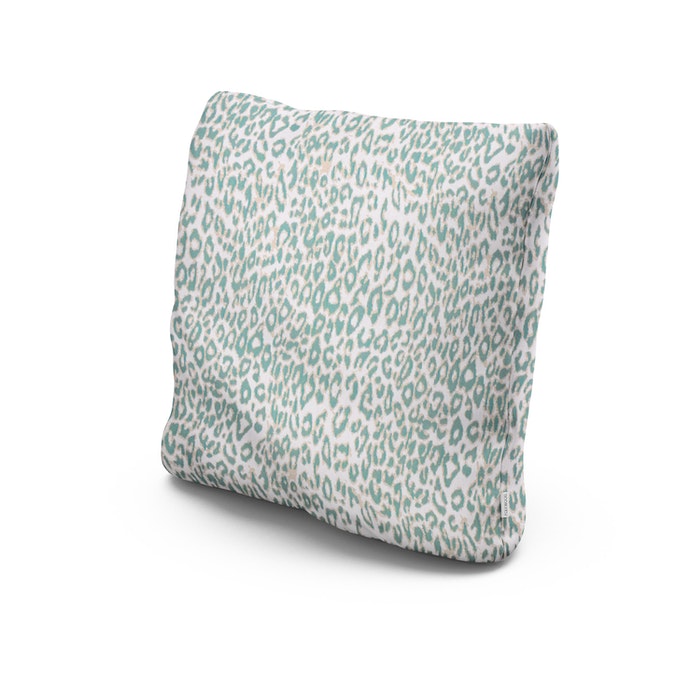 20" Outdoor Throw Pillow in Safari Spearmint