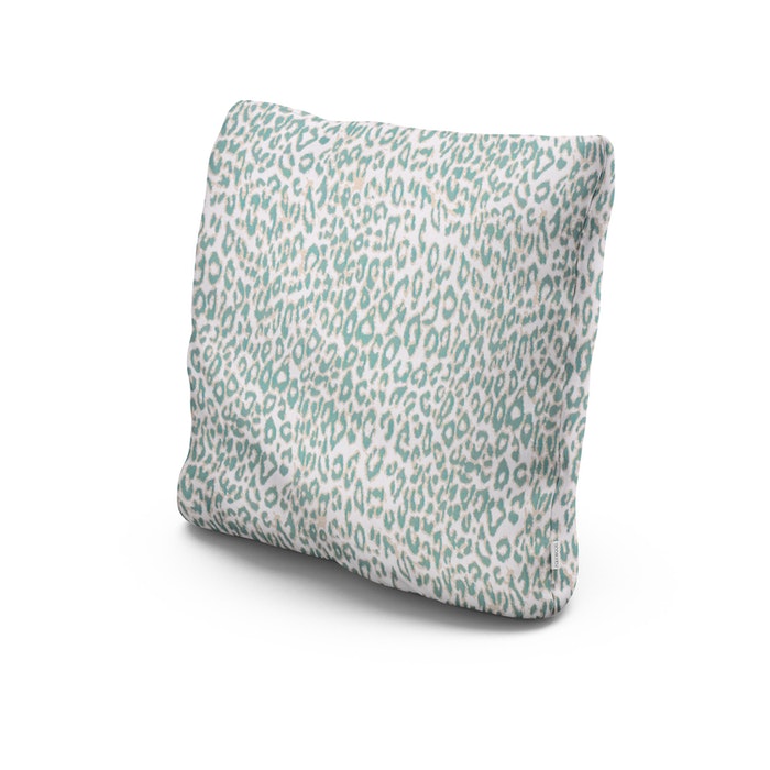 POLYWOOD 20" Outdoor Throw Pillow in Safari Spearmint