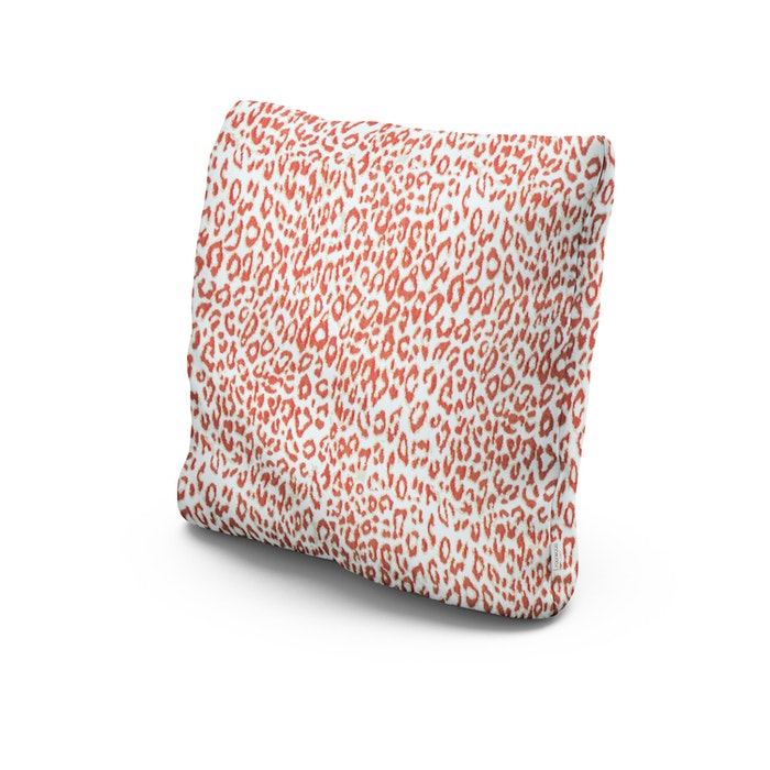 20" Outdoor Throw Pillow in Safari Coral
