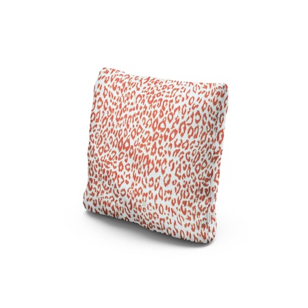 18" Outdoor Throw Pillow in Safari Coral