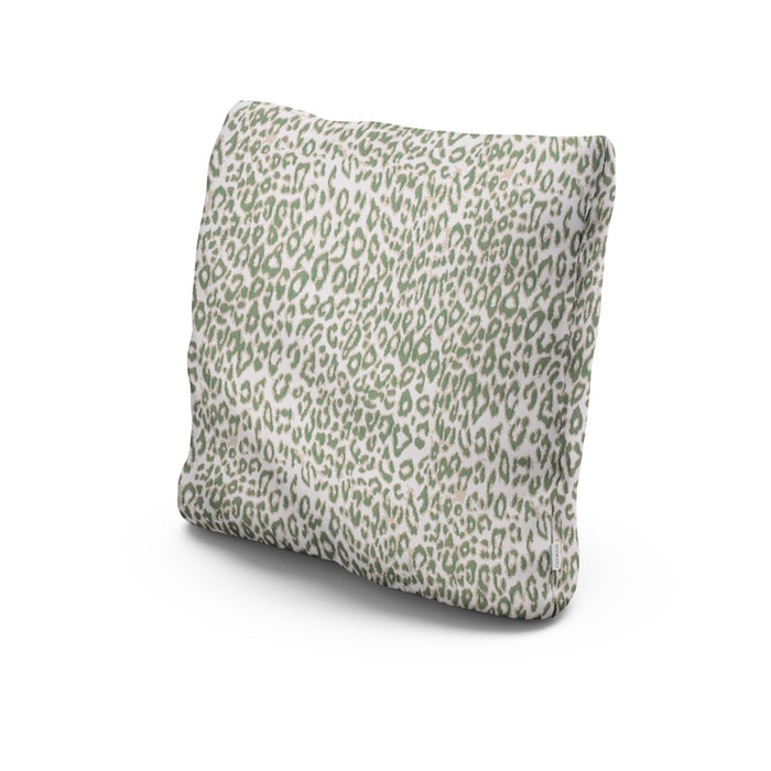 20" Outdoor Throw Pillow in Safari Pistachio