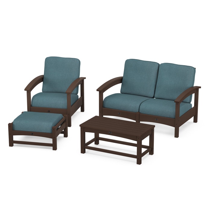 Trex Outdoor Furniture Rockport 4-Piece Deep Seating Conversation Group