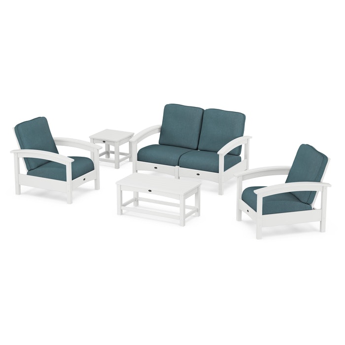 Trex Outdoor Furniture Rockport Club 6 Piece Deep Seating Conversation Set
