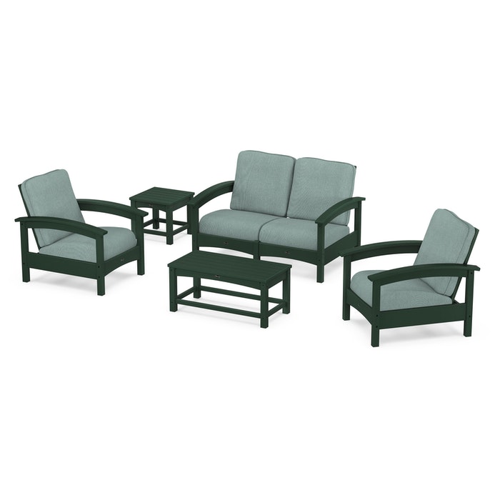 Trex Outdoor Furniture Rockport Club 6 Piece Deep Seating Conversation Set