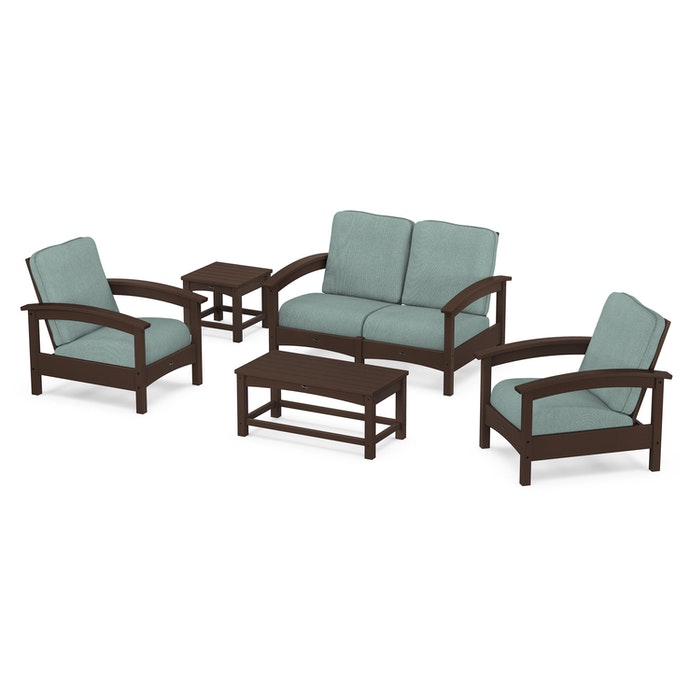 Trex Outdoor Furniture Rockport Club 6 Piece Deep Seating Conversation Set