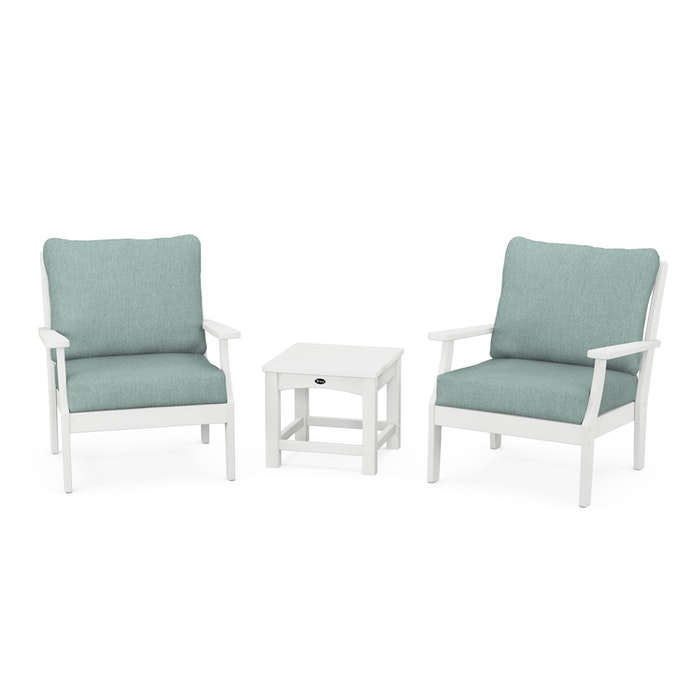 Trex Outdoor Furniture Yacht Club 3-Piece Deep Seating Set