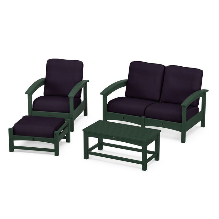 Trex Outdoor Furniture Rockport 4-Piece Deep Seating Conversation Group