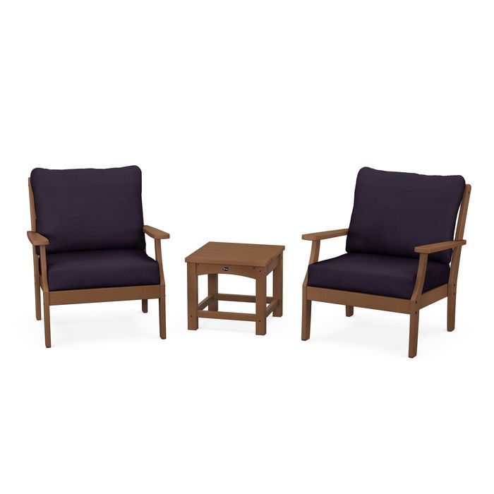 Trex Outdoor Furniture Yacht Club 3-Piece Deep Seating Set