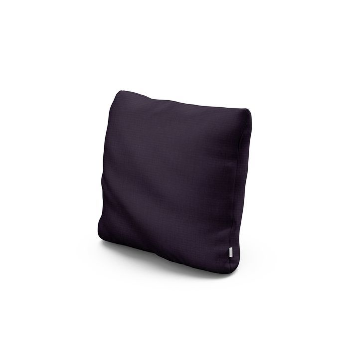 16" Outdoor Throw Pillow in Navy Linen