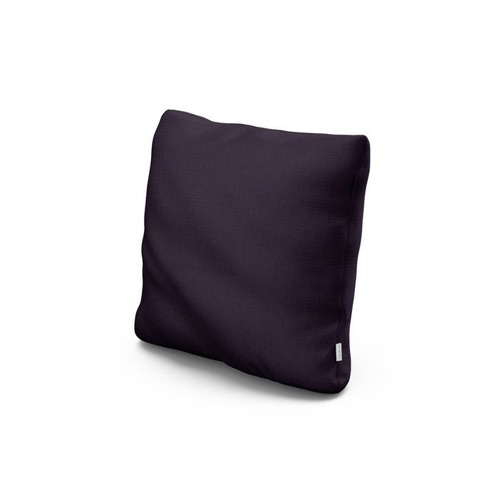 18" Outdoor Throw Pillow in Navy Linen