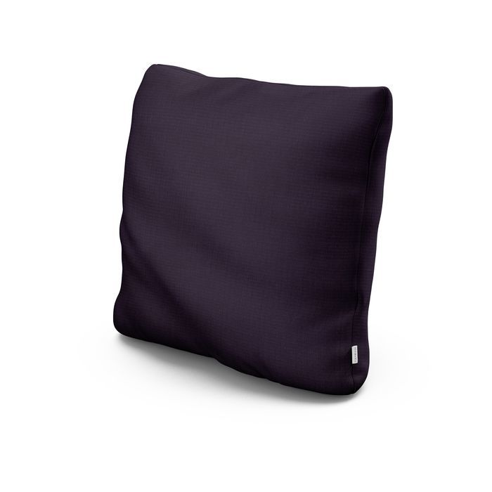 POLYWOOD 22" Outdoor Throw Pillow in Navy Linen