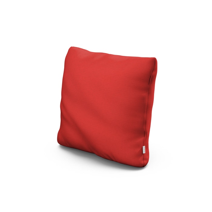 POLYWOOD 18" Outdoor Throw Pillow in Crimson Linen
