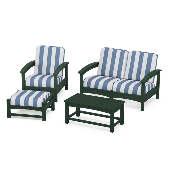Trex Outdoor Furniture Rockport 4-Piece Deep Seating Conversation Group