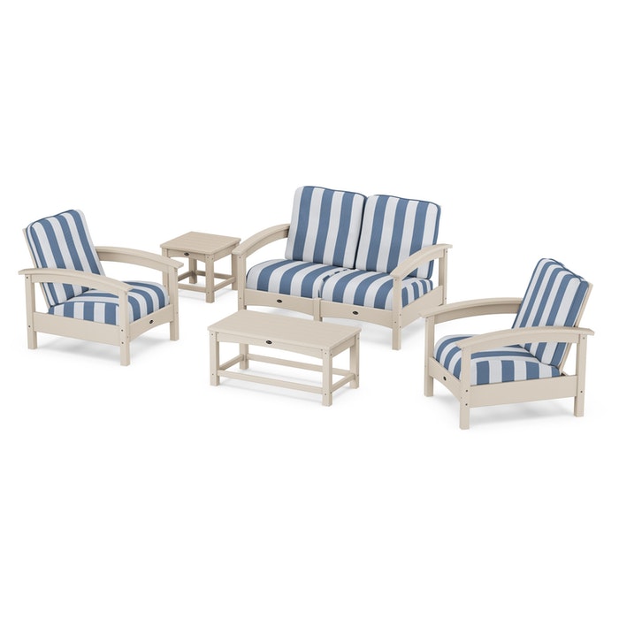 Trex Outdoor Furniture Rockport Club 6 Piece Deep Seating Conversation Set