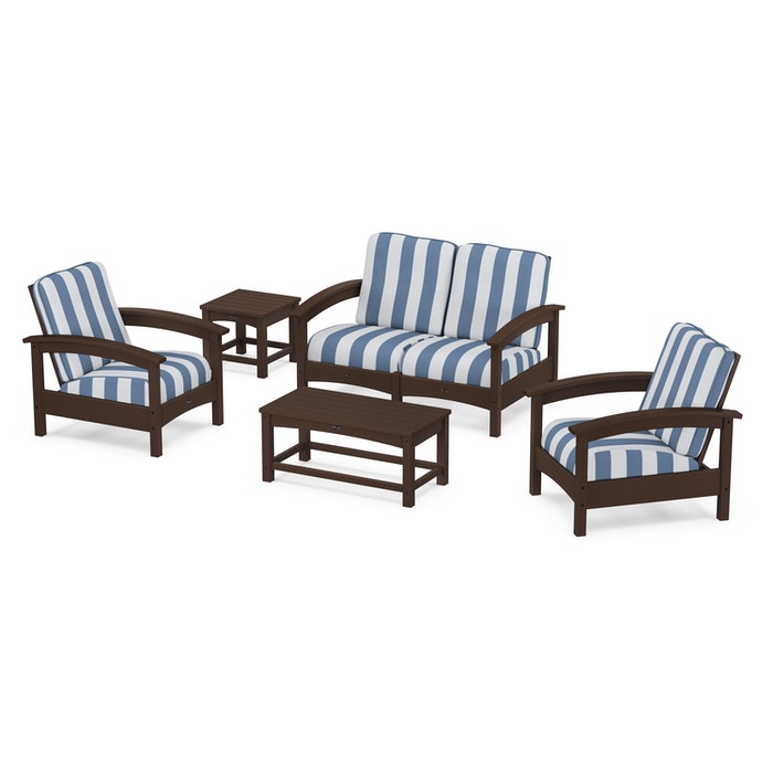Trex Outdoor Furniture Rockport Club 6 Piece Deep Seating Conversation Set