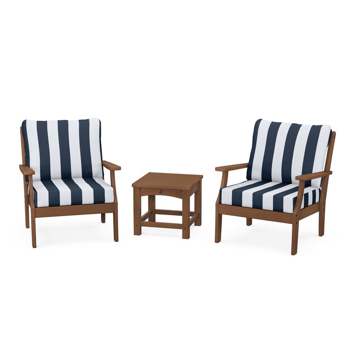 Trex Outdoor Furniture Yacht Club 3-Piece Deep Seating Set