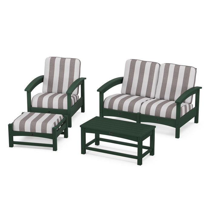 Trex Outdoor Furniture Rockport 4-Piece Deep Seating Conversation Group