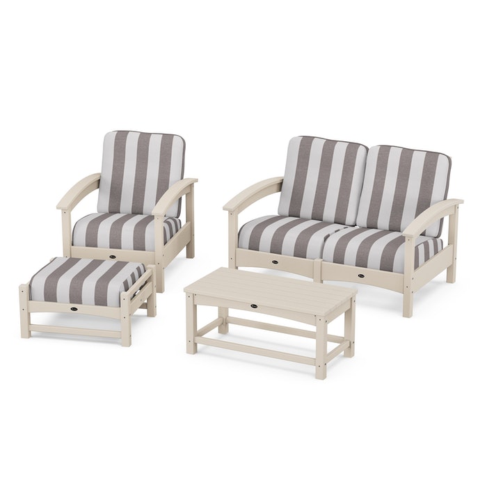 Trex Outdoor Furniture Rockport 4-Piece Deep Seating Conversation Group