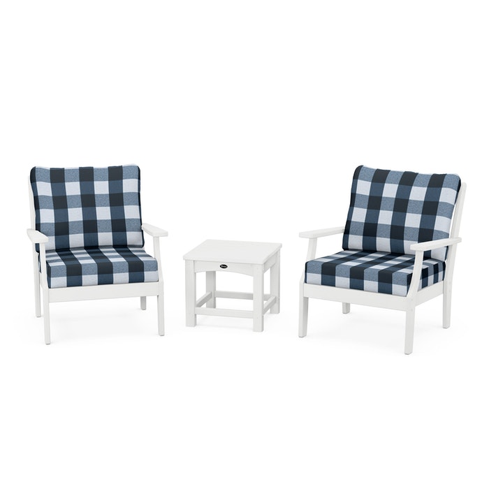 Trex Outdoor Furniture Yacht Club 3-Piece Deep Seating Set